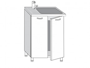 2.60.2м Шкаф-стол на 600мм под врезную мойку с 2-мя дверцами в Кургане - kurgan.magazinmebel.ru | фото