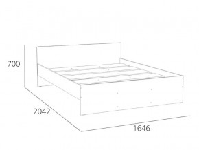 Кровать 1600 НМ 011.53 Симпл Белый Фасадный в Кургане - kurgan.magazinmebel.ru | фото - изображение 4