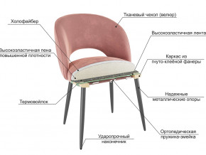 Стул Моли велюр синий в Кургане - kurgan.magazinmebel.ru | фото - изображение 2